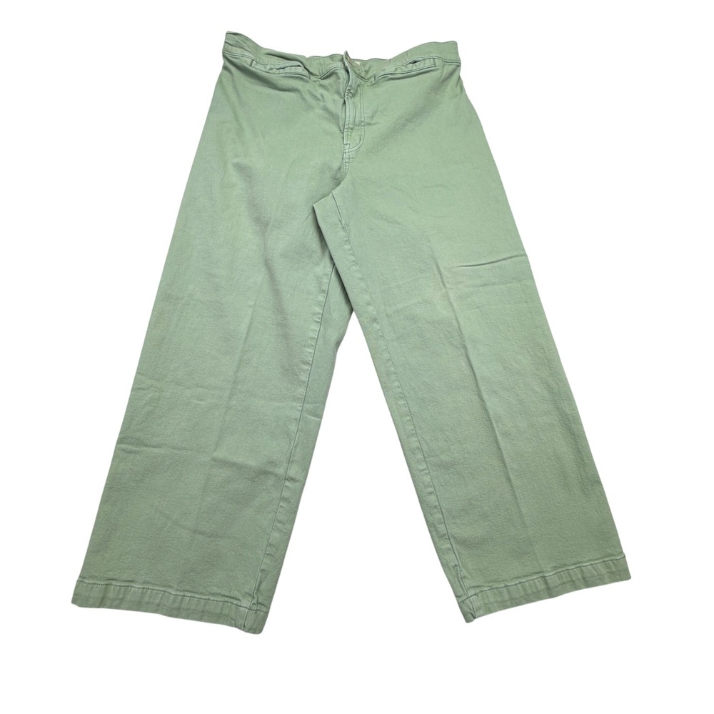 Madewell Emmett Pants Womens 33xx27 Wide-Leg Crop High Rise Patch Pocket Casual